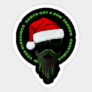 Christmas Son Of Santa Sticker